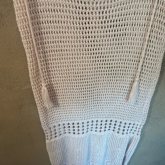 Loose knit dress/swimsuit cover dress with drawstrings - Picture 7 of 8